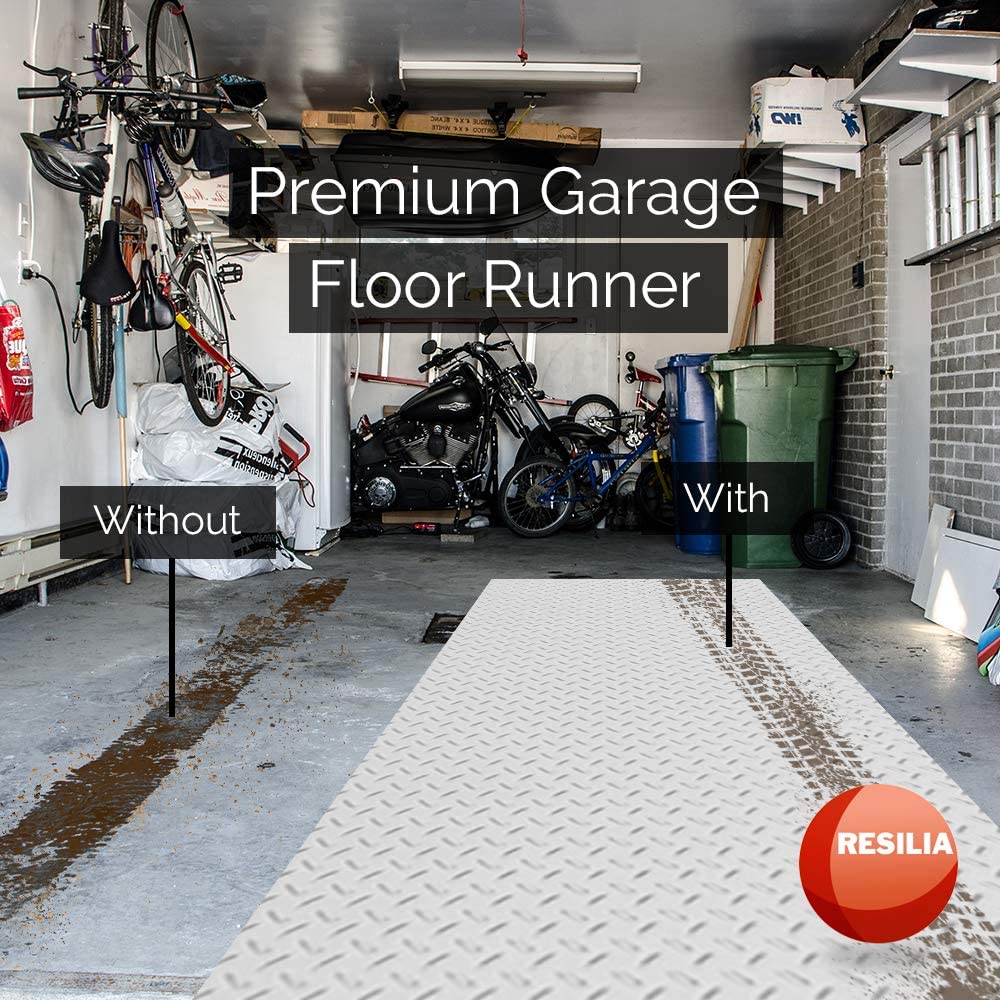 Garage Floor Runner: 4x10ft | Resilia Brands Black