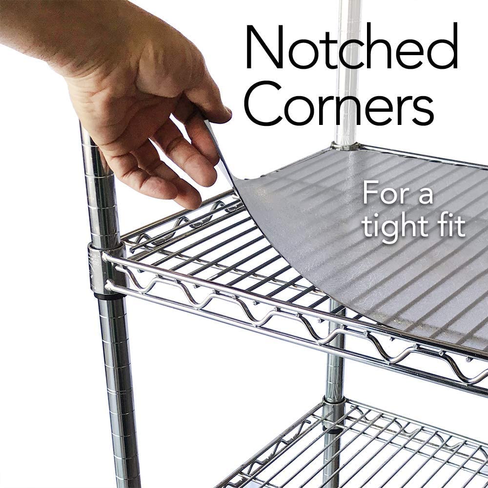 18 in. x 36 in. Frosted Plastic Wire Shelf Liner (4-Pack)